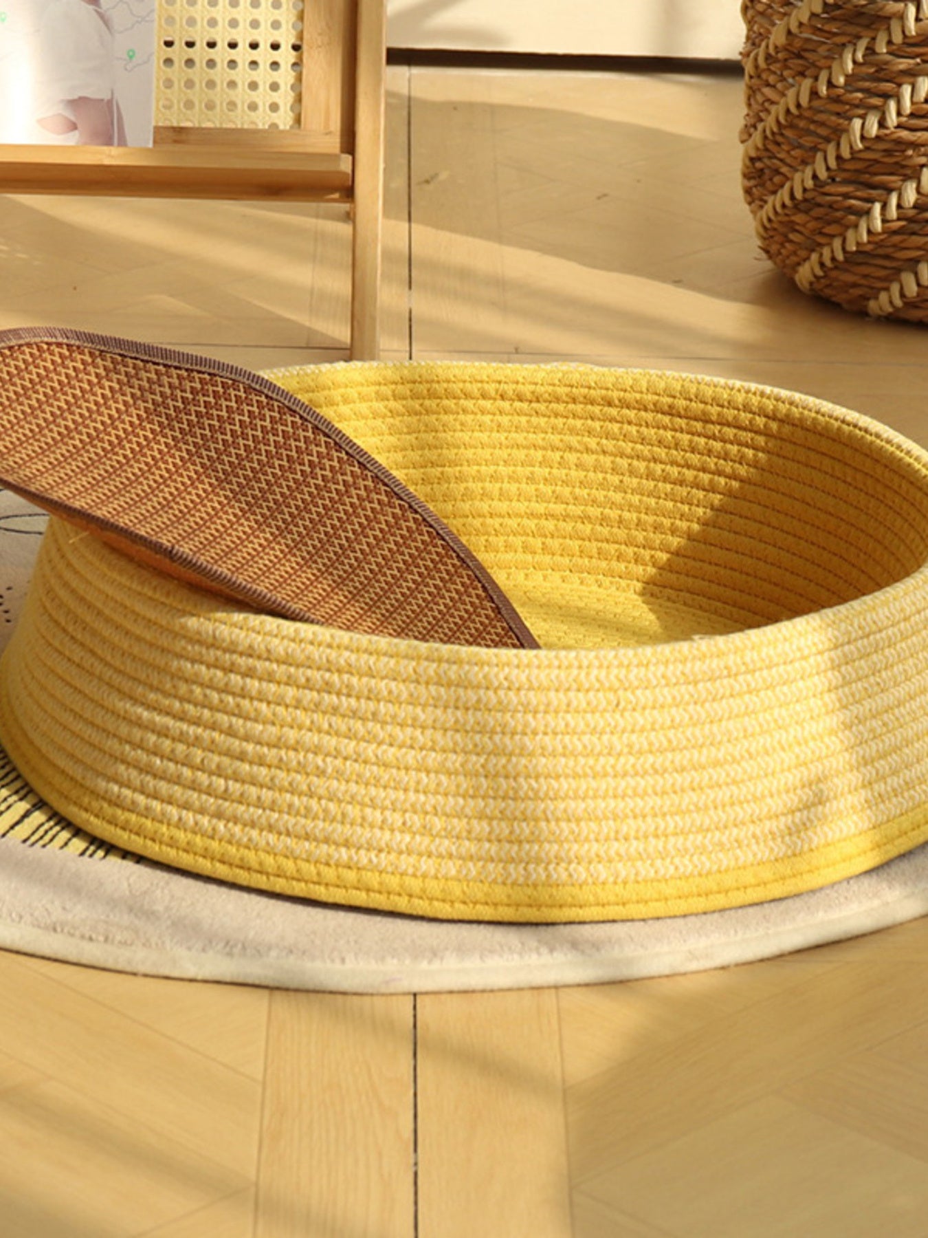 Woven Rattan Pet Nest by Trendsi