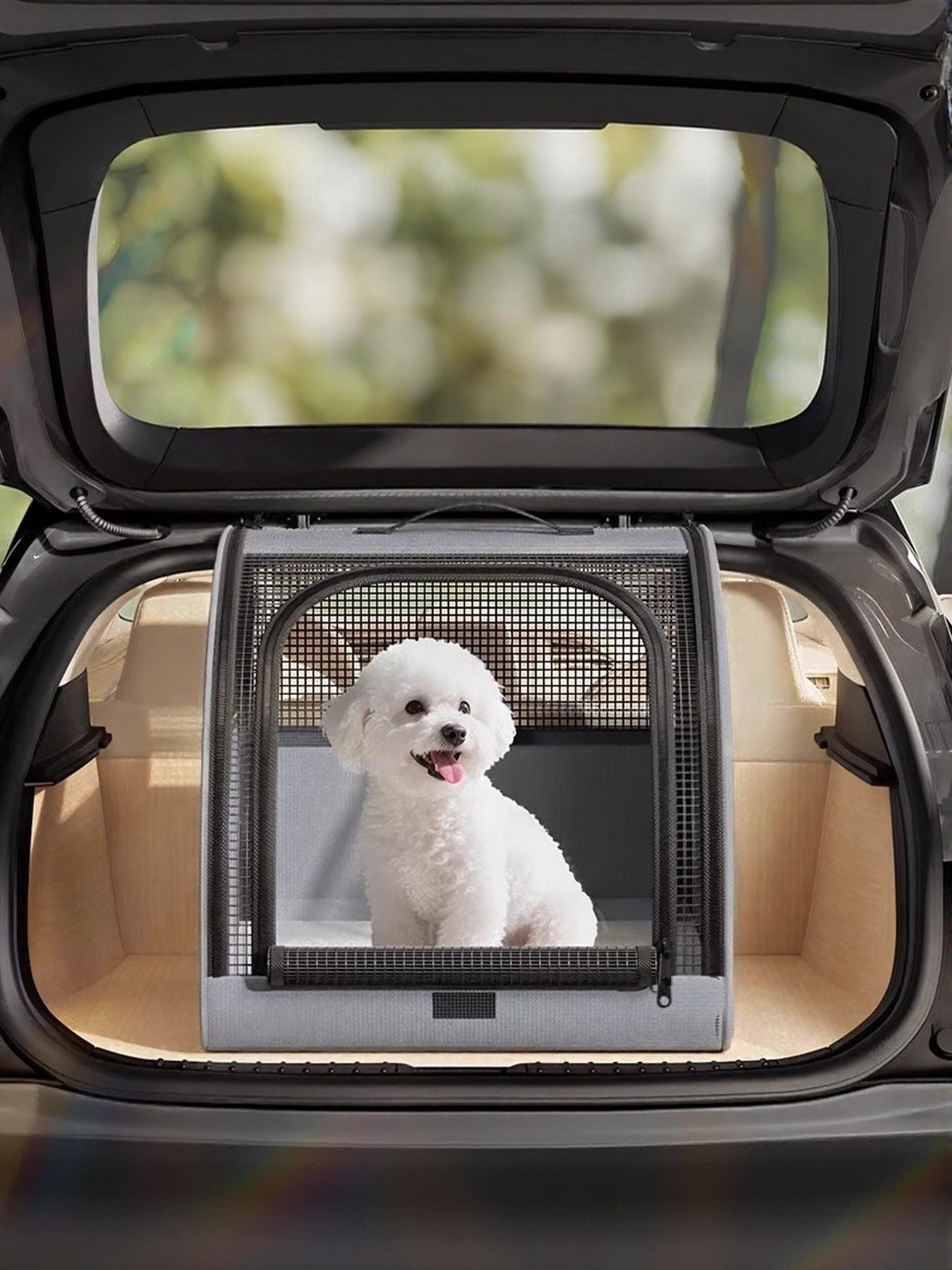 Portable Breathable Car Pet Cage by Trendsi