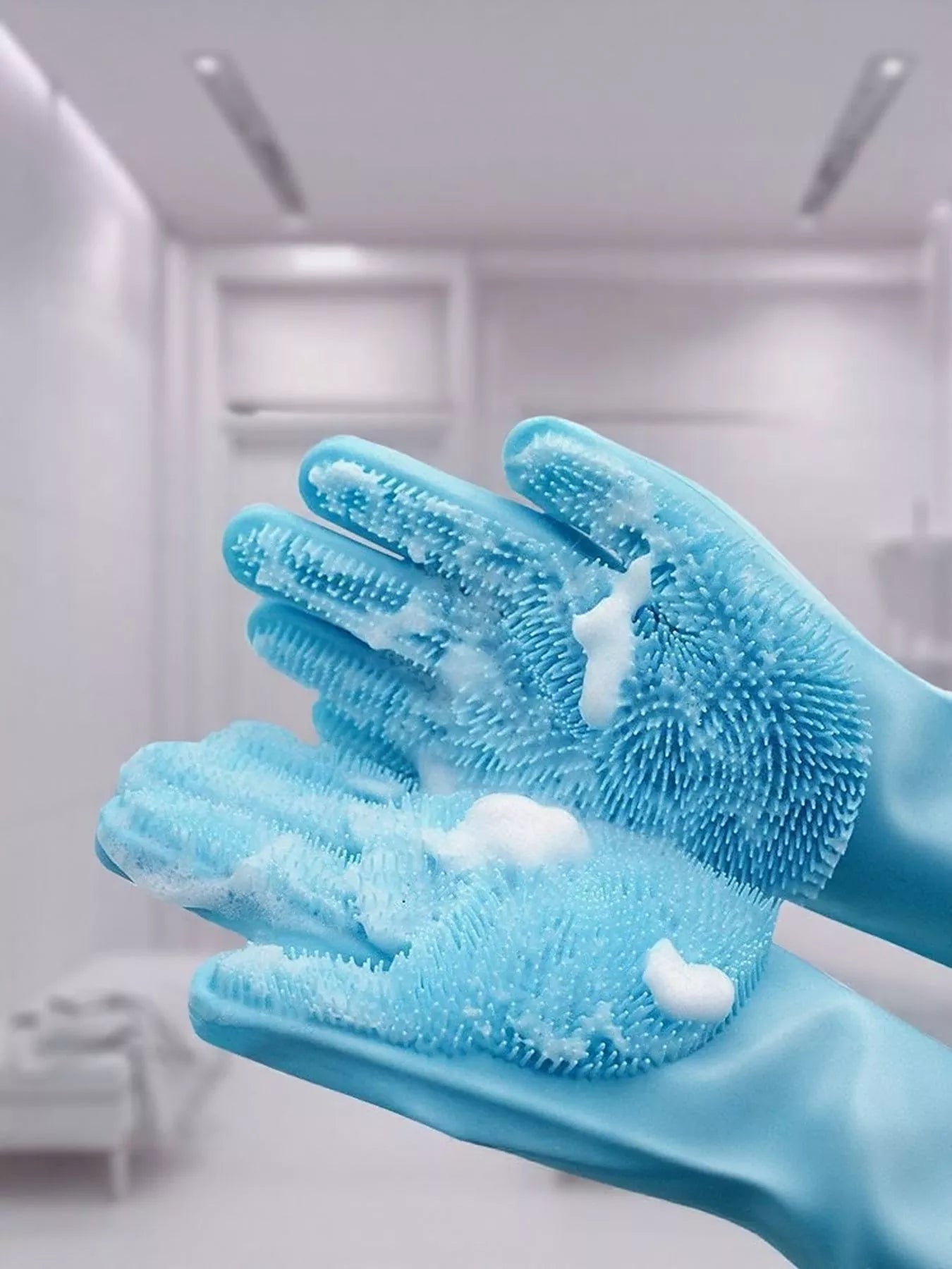 Touch Pet Shower & Grooming Gloves by Trendsi
