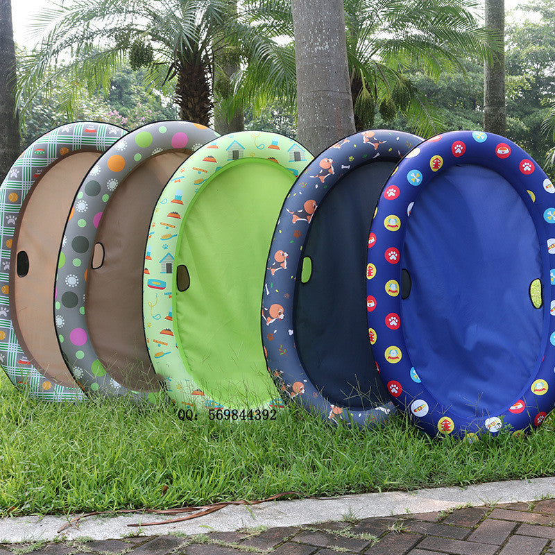 Dog Swimming Pool Inflatable Hammock Pets Pool Floating Bed Spring Summer Swimming Ring by DC-THE CEO