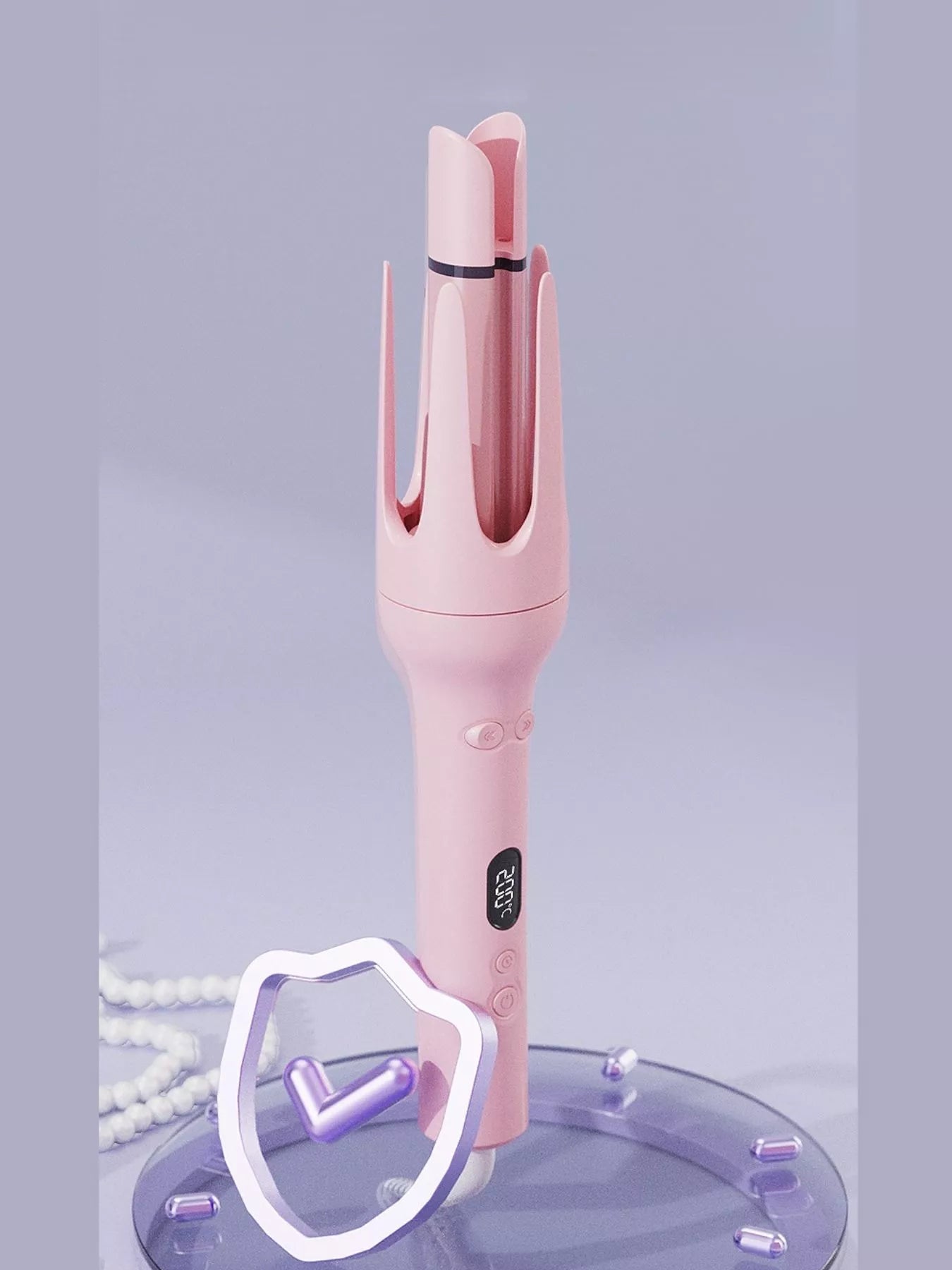 Automatic Rotating Ceramic Hair Curling Iron by Trendsi