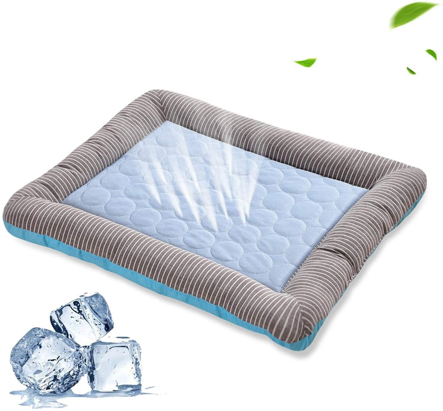 Pet Cooling Pad Bed For Dogs Cats Puppy Kitten Cool Mat Pet Blanket Ice Silk Material Soft For Summer Sleeping Blue Breathable by DC-THE CEO