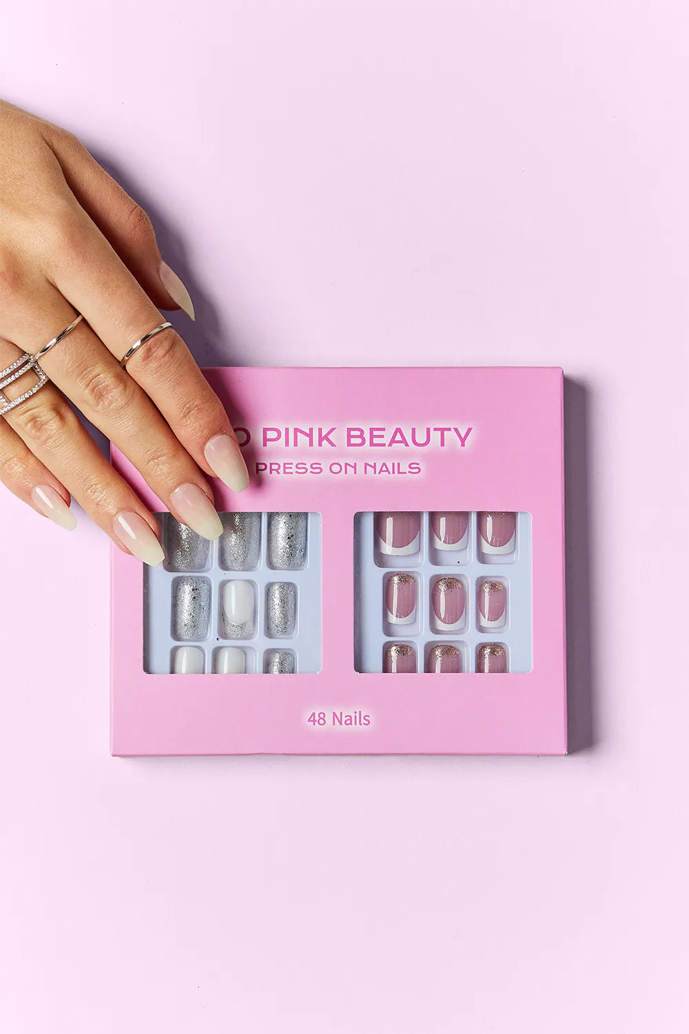 SO PINK BEAUTY Press On Nails 2 Packs by Trendsi