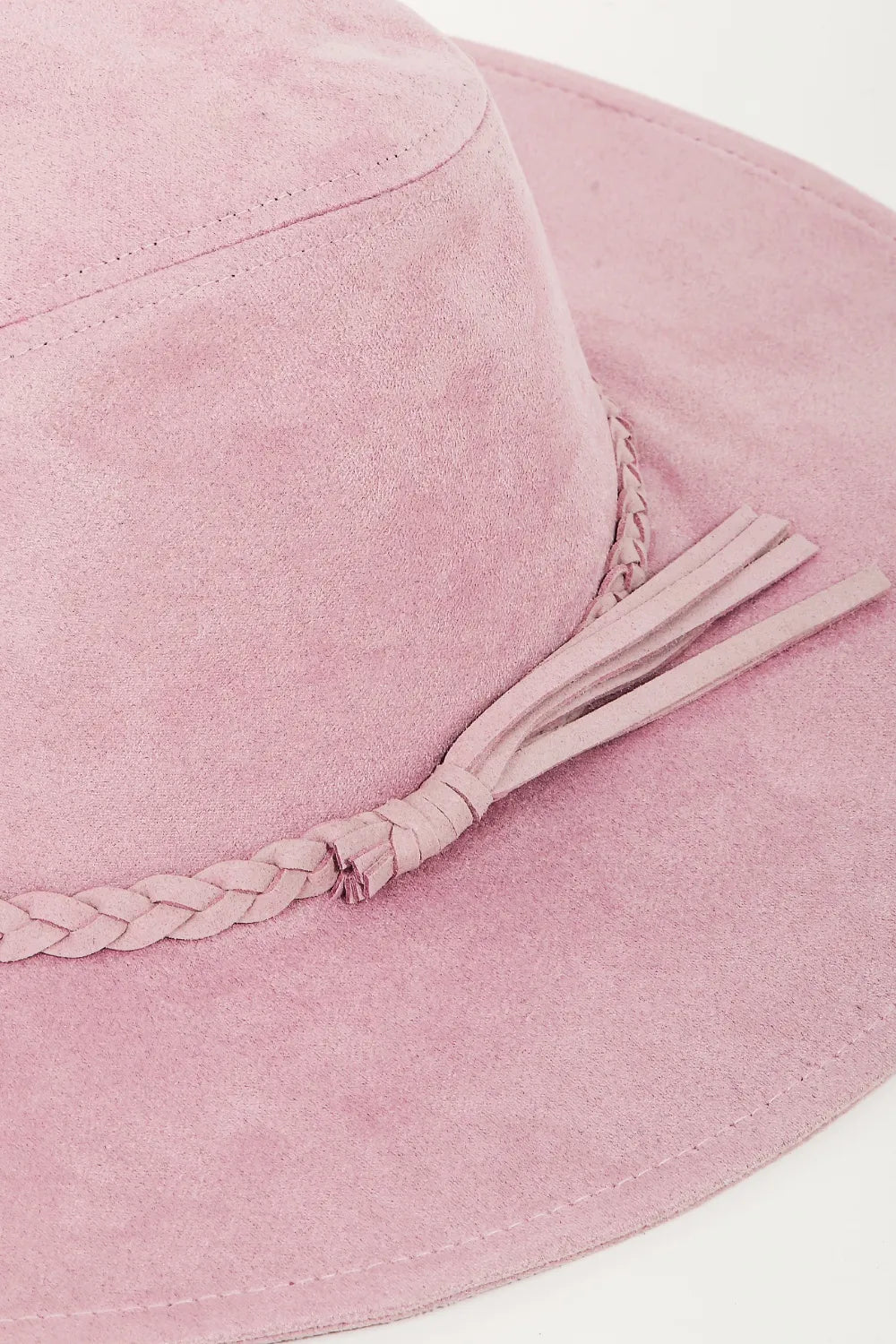 Fame Braided Faux Suede Hat by Trendsi