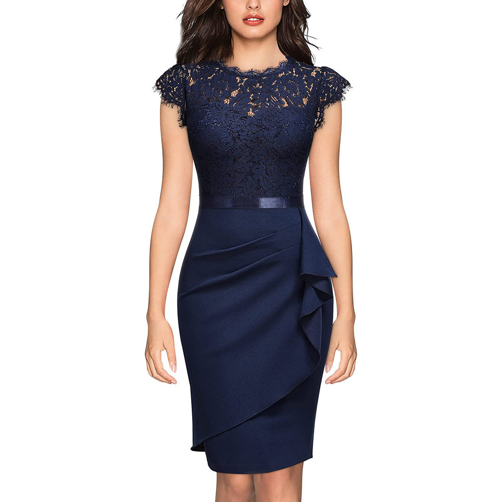 New Women's Bridesmaid Polyester Sheath Dress by DC-THE CEO
