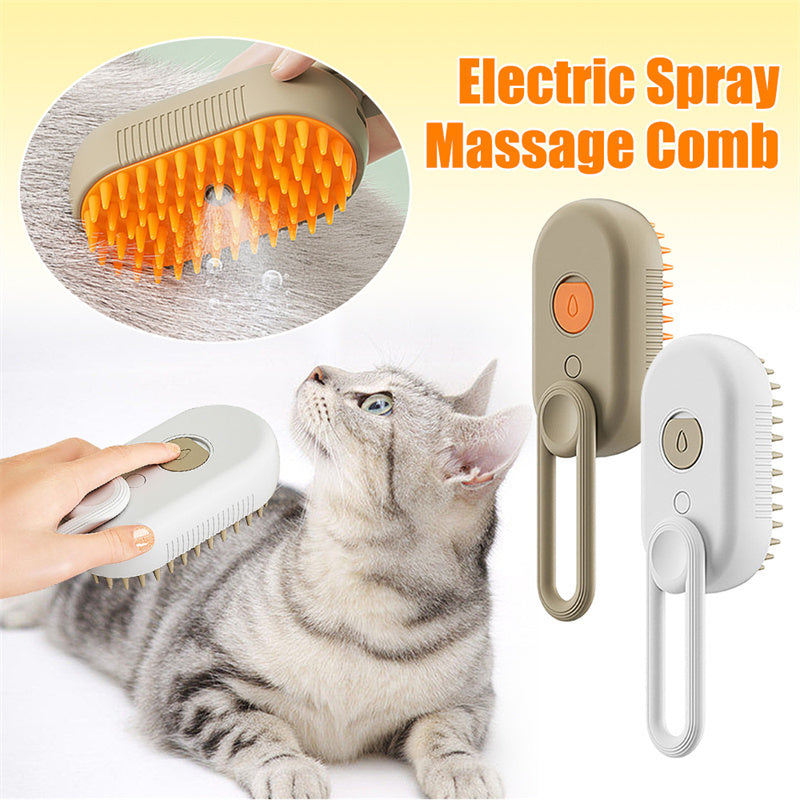 Cat Steam Brush Steamy Dog Brush 3 In 1 Electric Spray Cat Hair Brushes For Massage Pet Grooming Comb Hair Removal Combs Pet Products by DC-THE CEO