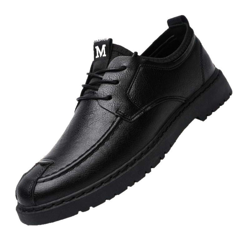 Men's Casual Lace-up Commuter Trendy Leather Shoes