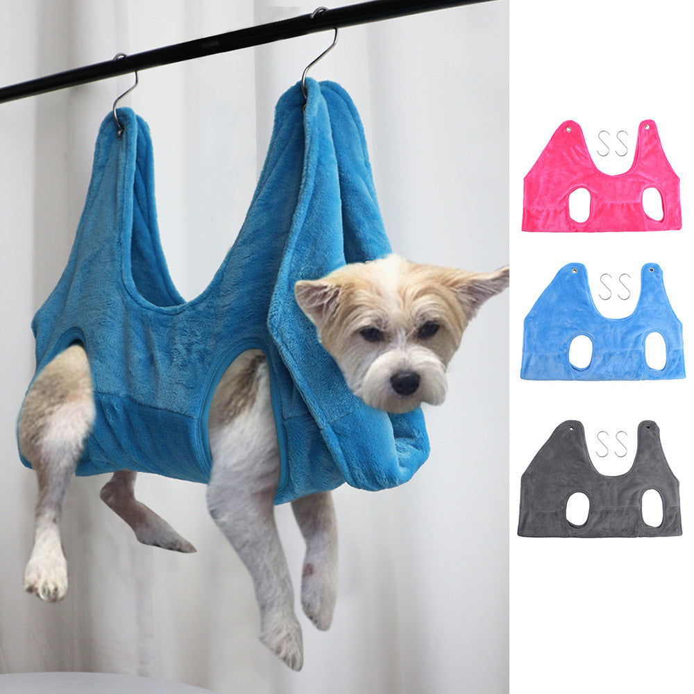 Pet Dog Cat Grooming Hammock Harness Dog Hammock Restraint Bag Helper Breathable Dogs Grooming Trimming Hammock Helper Cats by DC-THE CEO