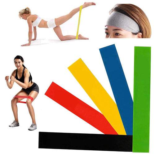 5 Level Resistance Rubber Bands Yoga Training Elastic Bands by DC-THE CEO