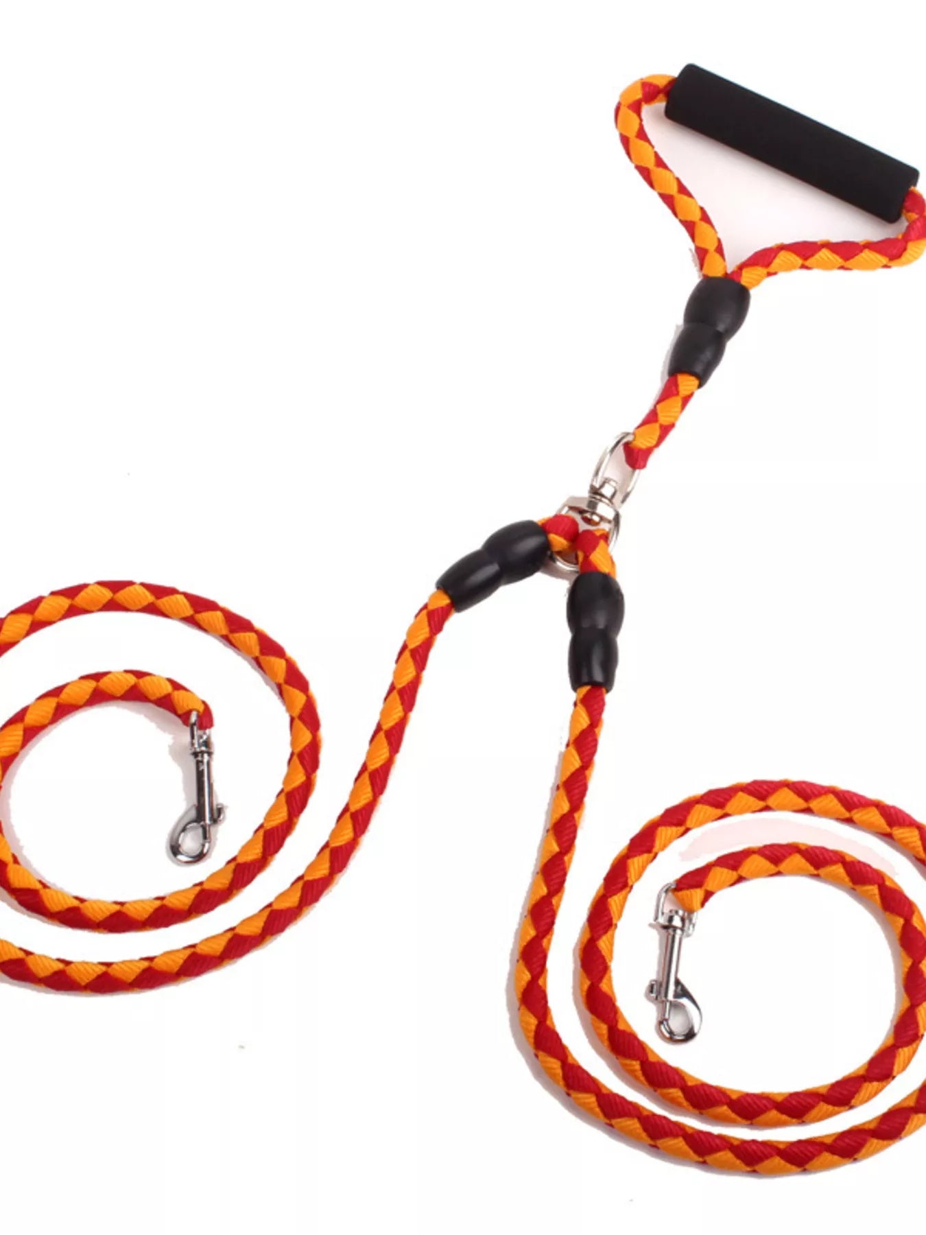 Braided Dog Leash with Handle by Trendsi