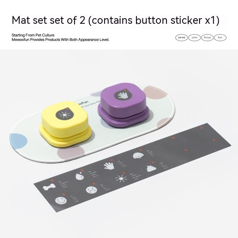 4 Colors Pet Communication Button One-click Prevent Physical Inactivity Recordable Dog Talking Button Toy Cat Toy Pet Products by DC-THE CEO
