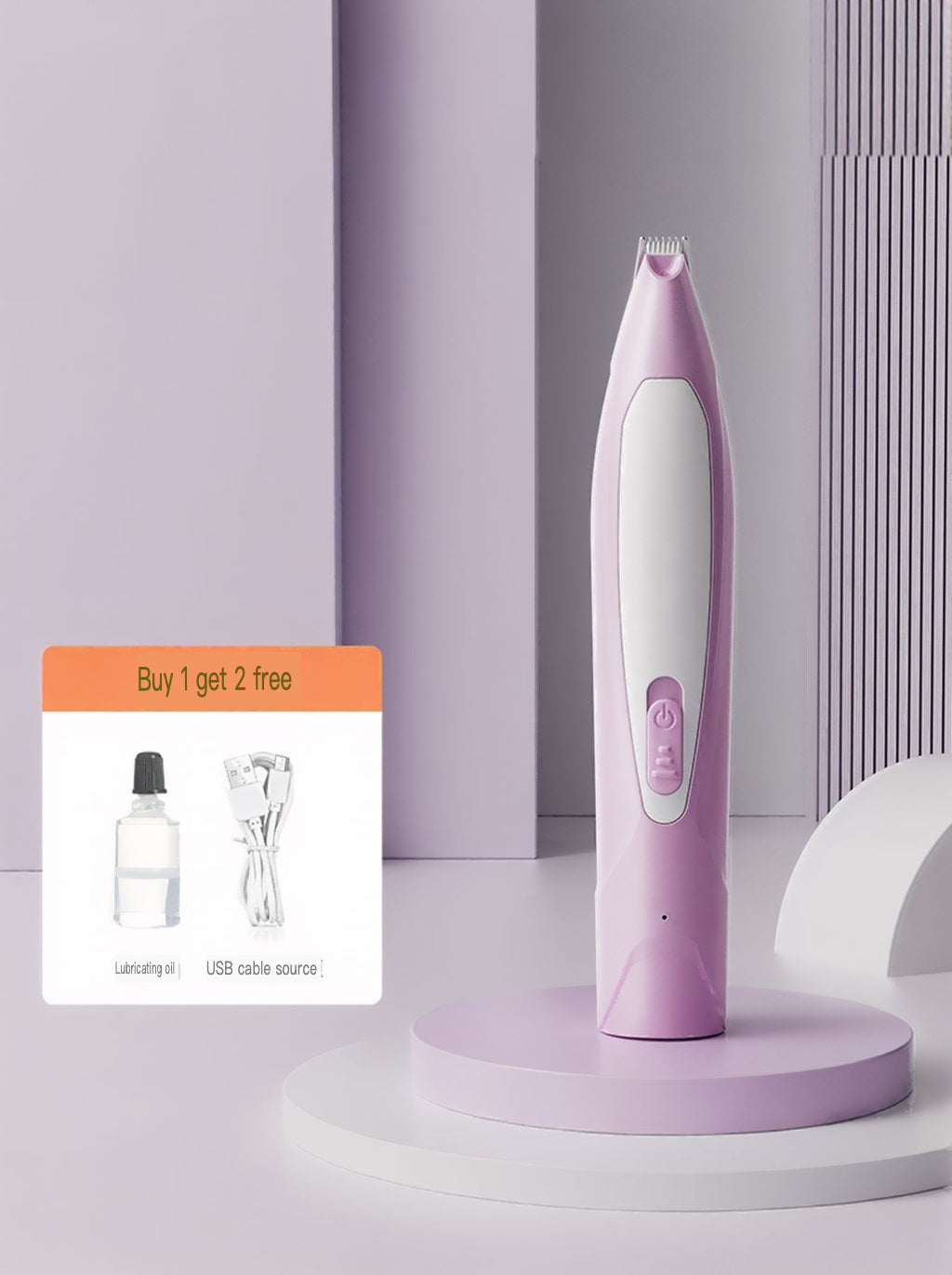 LED Pet Paw Trimmer Rechargeable Low Noise by Trendsi