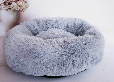 Dog Beds For Small Dogs Round Plush Cat Litter Kennel Pet Nest Mat Puppy Beds by DC-THE CEO