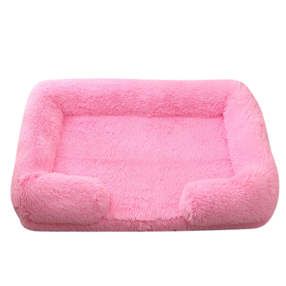 Plush Round Pet Bed Dog Bed Winter by DC-THE CEO