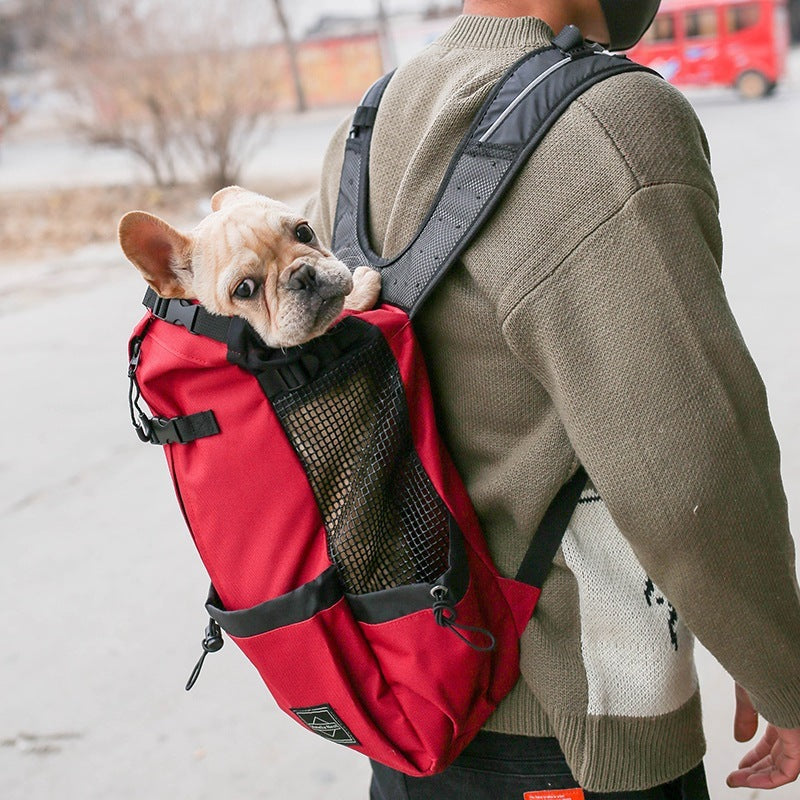 Pet Dog Carrier Bag Carrier For Dogs Backpack Out Double Shoulder Portable Travel Backpack Outdoor Dog Carrier Bag Travel by DC-THE CEO