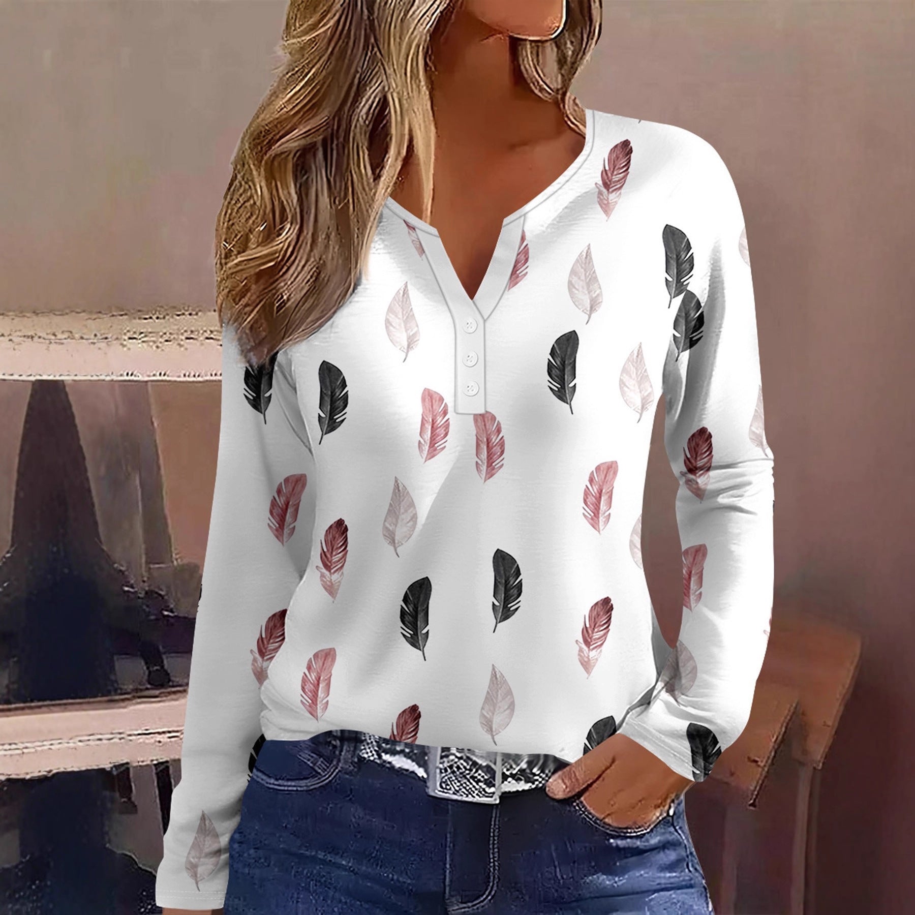 European And American Leisure All-match Fashion Trendy Long Sleeve