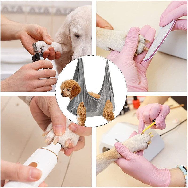 Pet Dog Cat Grooming Hammock Harness Dog Hammock Restraint Bag Helper Breathable Dogs Grooming Trimming Hammock Helper Cats by DC-THE CEO
