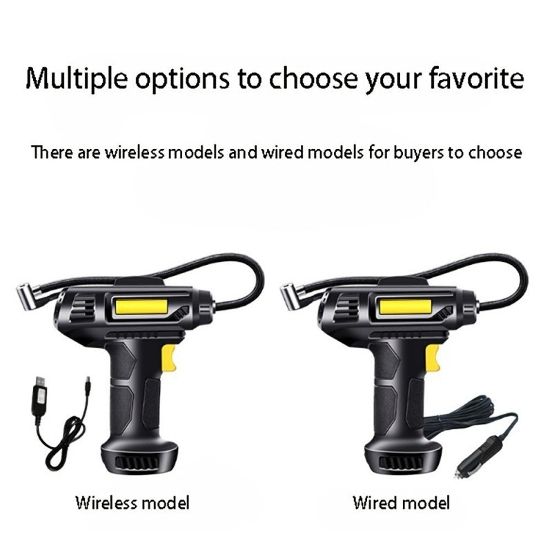 Car Tire Inflator  Wireless Intelligent Digital Display Portable Handheld Car Inflator  Bicycle