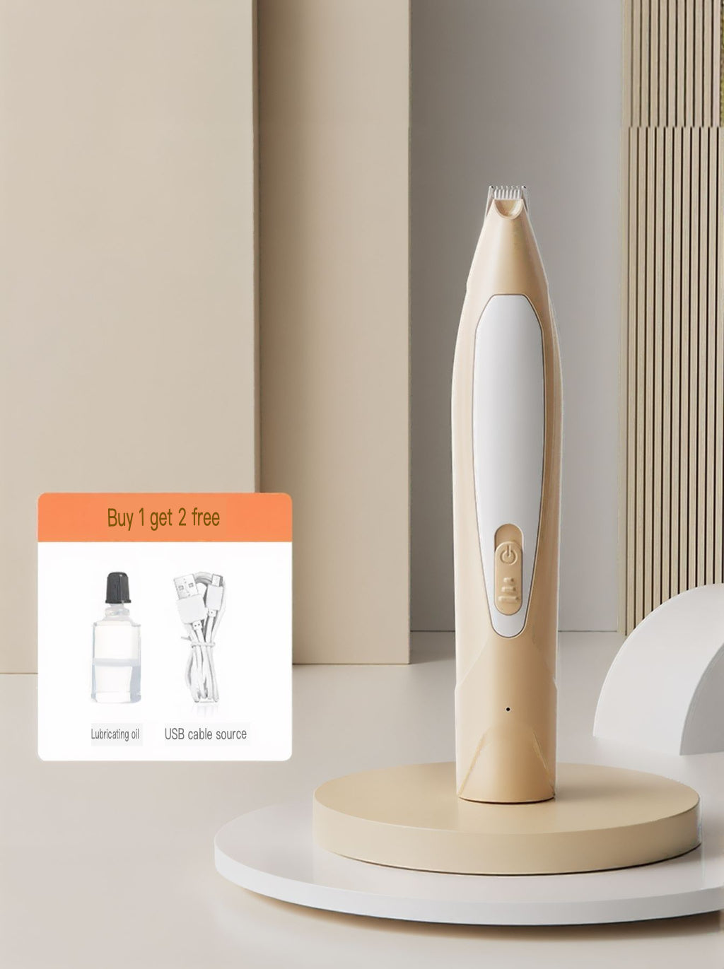 LED Pet Paw Trimmer Rechargeable Low Noise by Trendsi