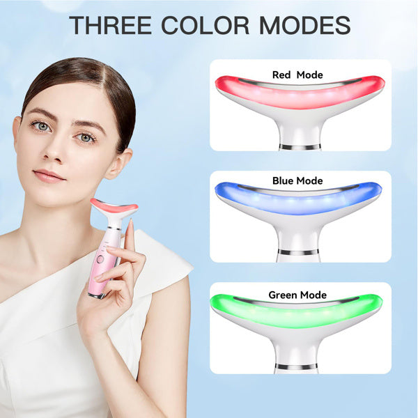 Facial And Neck Massager, Pink Neck Beauty Device