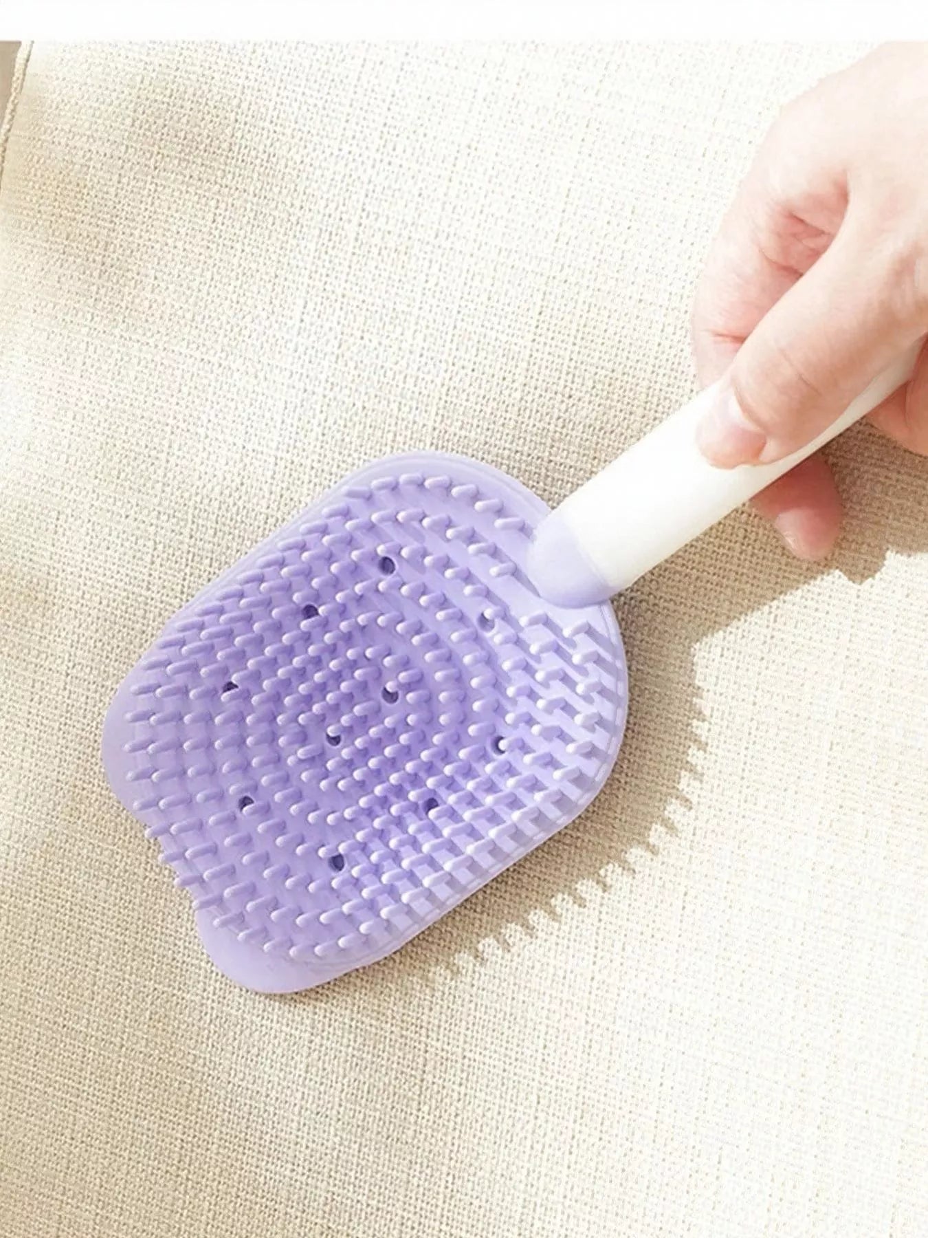 Gentle Silicone Pet Hair Remover Brush by Trendsi