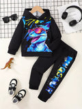 Children's Dinosaur Hoodie & Pants Set by Trendsi