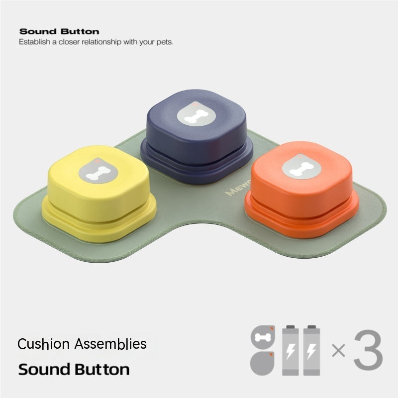 4 Colors Pet Communication Button One-click Prevent Physical Inactivity Recordable Dog Talking Button Toy Cat Toy Pet Products by DC-THE CEO