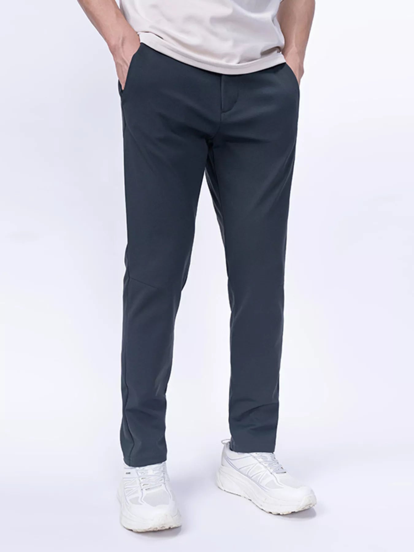 Men's Plus Size Slim-Fit Stretch Pants by Trendsi