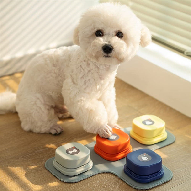 4 Colors Pet Communication Button One-click Prevent Physical Inactivity Recordable Dog Talking Button Toy Cat Toy Pet Products by DC-THE CEO