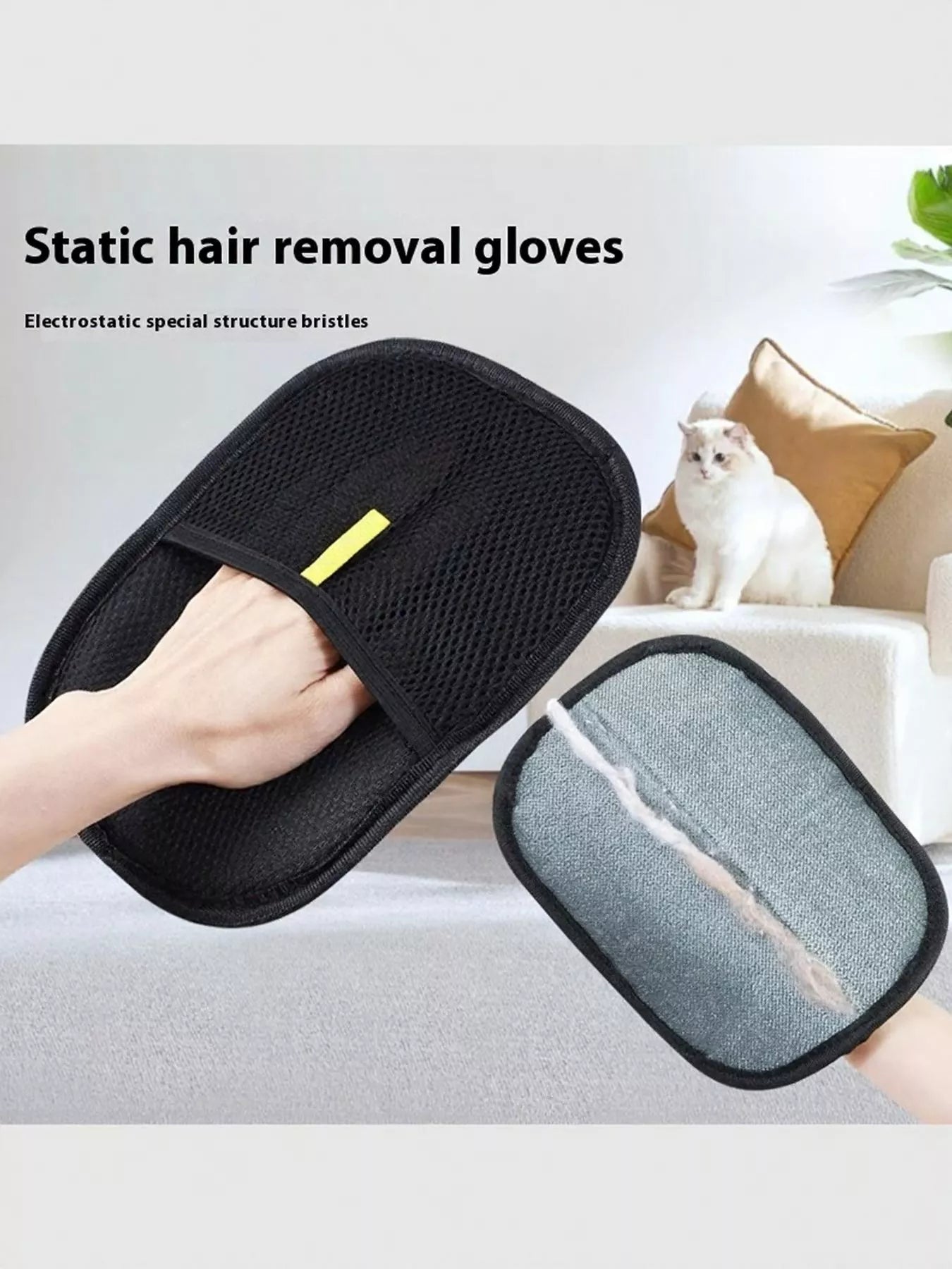 Washable & Reusable Glove-Shaped Pet Hair Remover by Trendsi