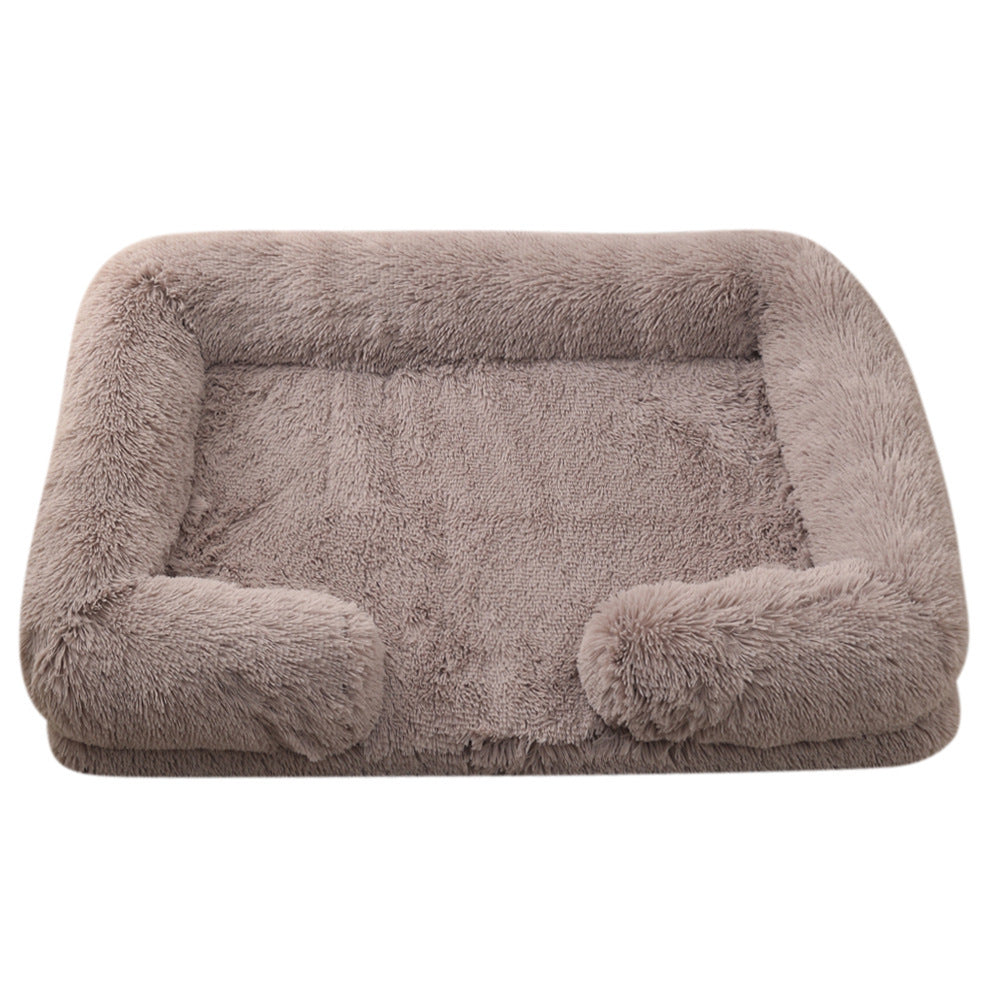 Plush Round Pet Bed Dog Bed Winter by DC-THE CEO