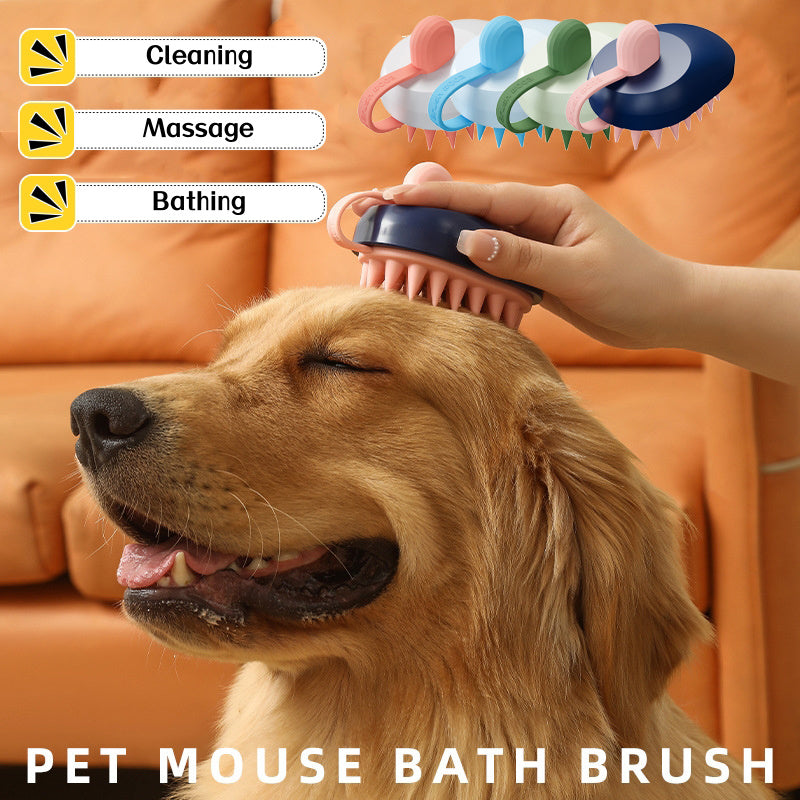 Soft Silicone Pets Hair Remover Comb Handheld Bath Shower Hair Shampoo Massage Brush For Dogs Cats Cleaning Tools Pet Products by DC-THE CEO