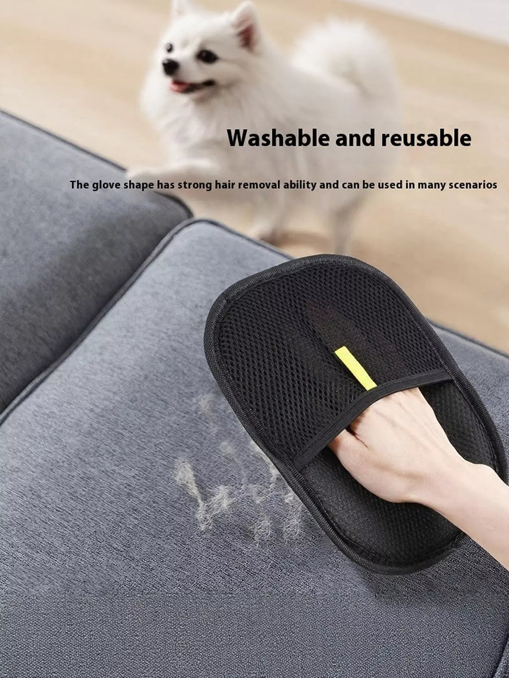 Washable & Reusable Glove-Shaped Pet Hair Remover by Trendsi