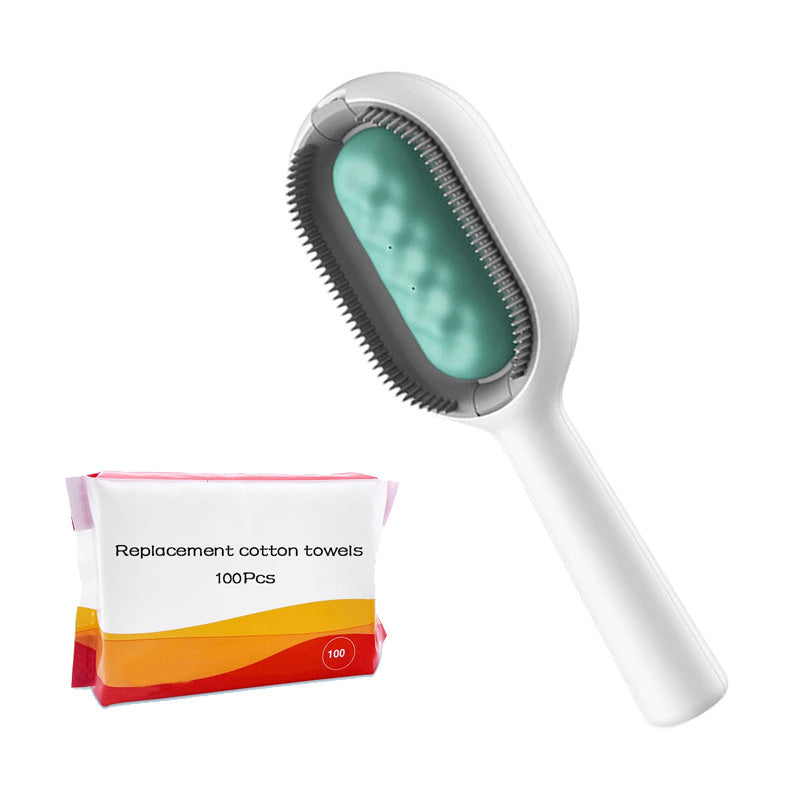 Cat Hair Brush With Water, Sticky Brush For Cats, 4 In-1 Cat Grooming Brush Creative Update Cat Dog Grooming Comb With Water Tank Double-Sided Hair Removal Brush Kitten Pet Supplies Accessories by DC-THE CEO