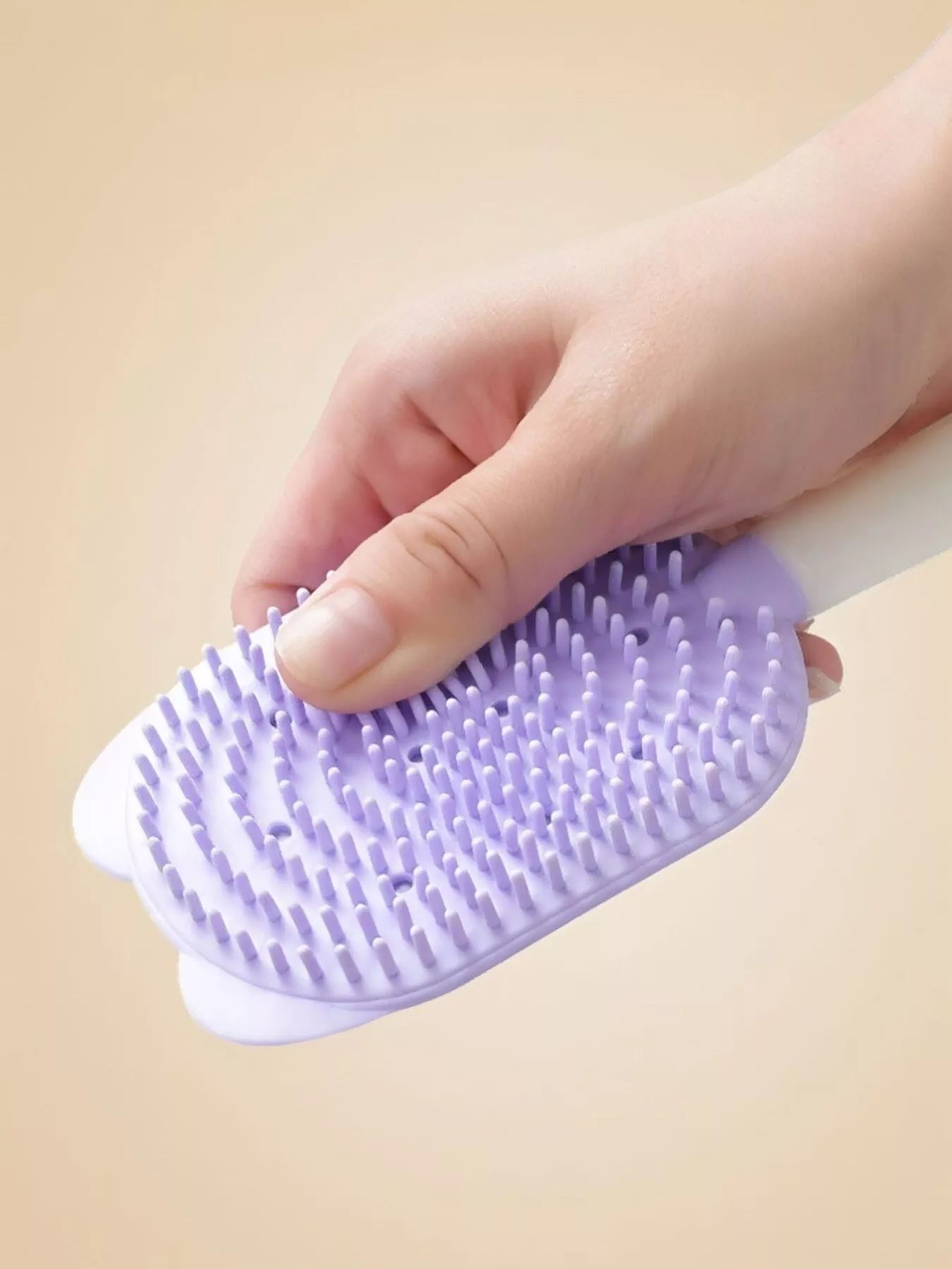 Gentle Silicone Pet Hair Remover Brush by Trendsi