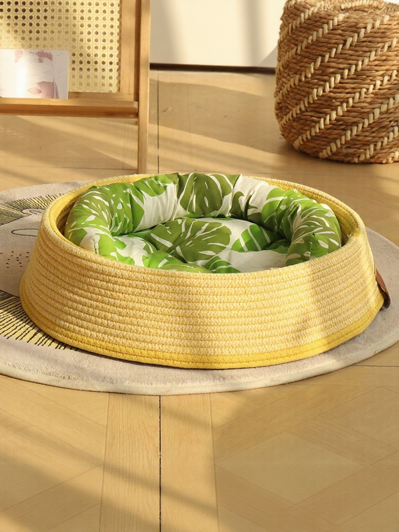 Woven Rattan Pet Nest by Trendsi