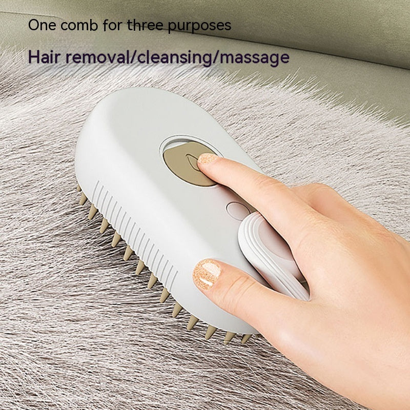 Cat Steam Brush Steamy Dog Brush 3 In 1 Electric Spray Cat Hair Brushes For Massage Pet Grooming Comb Hair Removal Combs Pet Products by DC-THE CEO