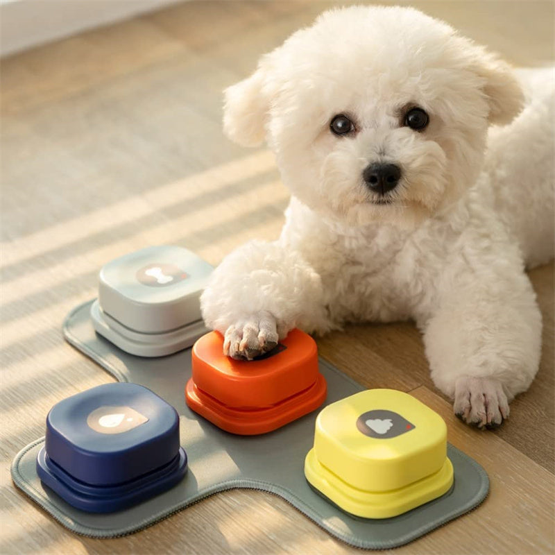 4 Colors Pet Communication Button One-click Prevent Physical Inactivity Recordable Dog Talking Button Toy Cat Toy Pet Products by DC-THE CEO
