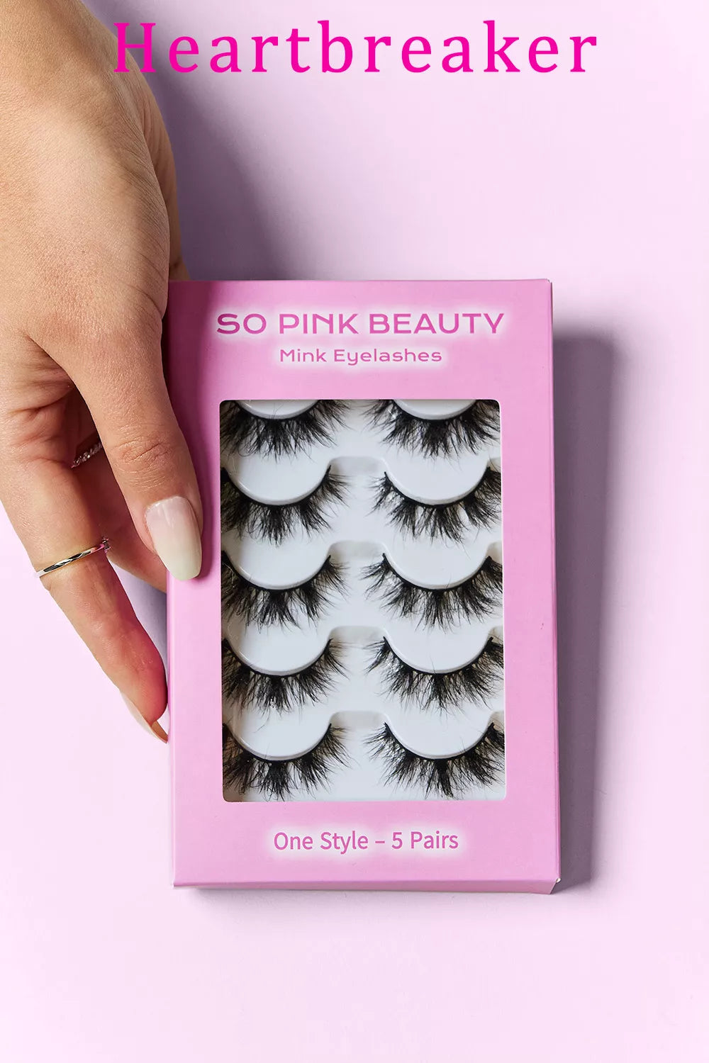 SO PINK BEAUTY Mink Eyelashes 5 Pairs by Trendsi