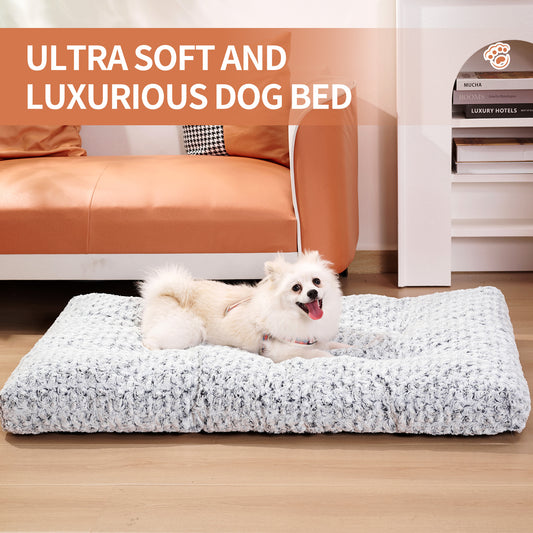 Dog Beds Thickened Rose Velvet Pet Kennel Bed Mat More Cotton Soft Fluffy Washable Dog Bed by DC-THE CEO