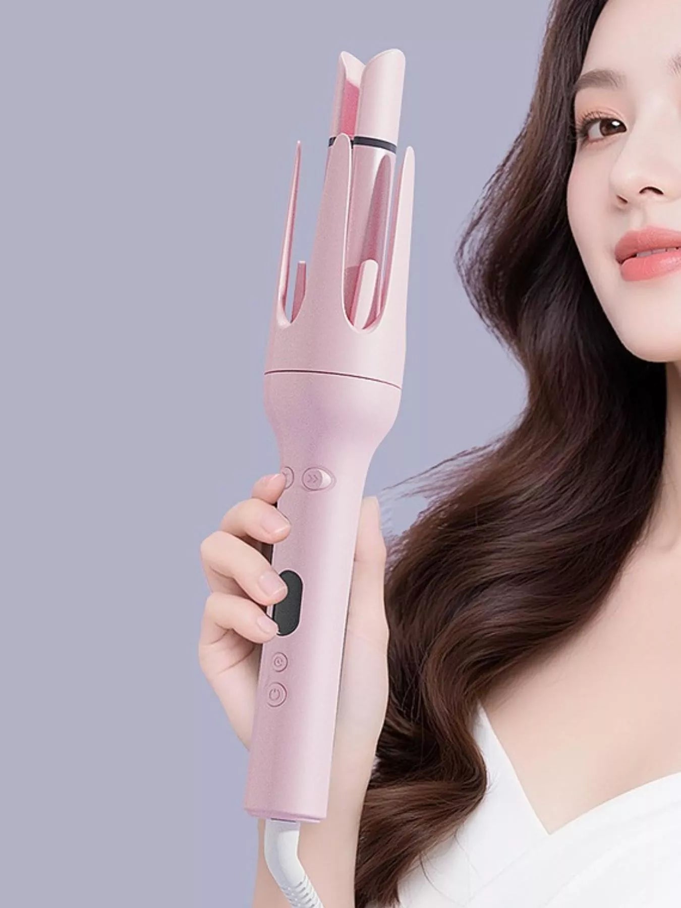 Automatic Rotating Ceramic Hair Curling Iron by Trendsi
