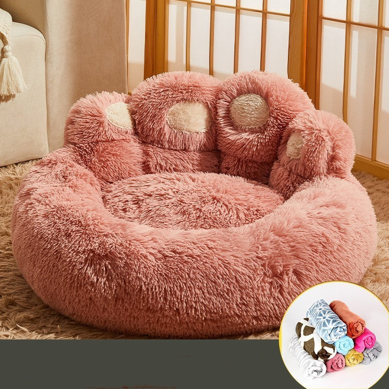Kennel Warm Medium Large Dog Corgi Golden Retriever Bed Fleece-lined Sofa Mattress by ESTELY LLC