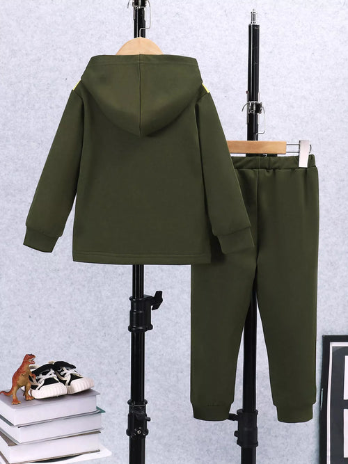 Children's Dinosaur Park Hoodie and Pants Set by Trendsi