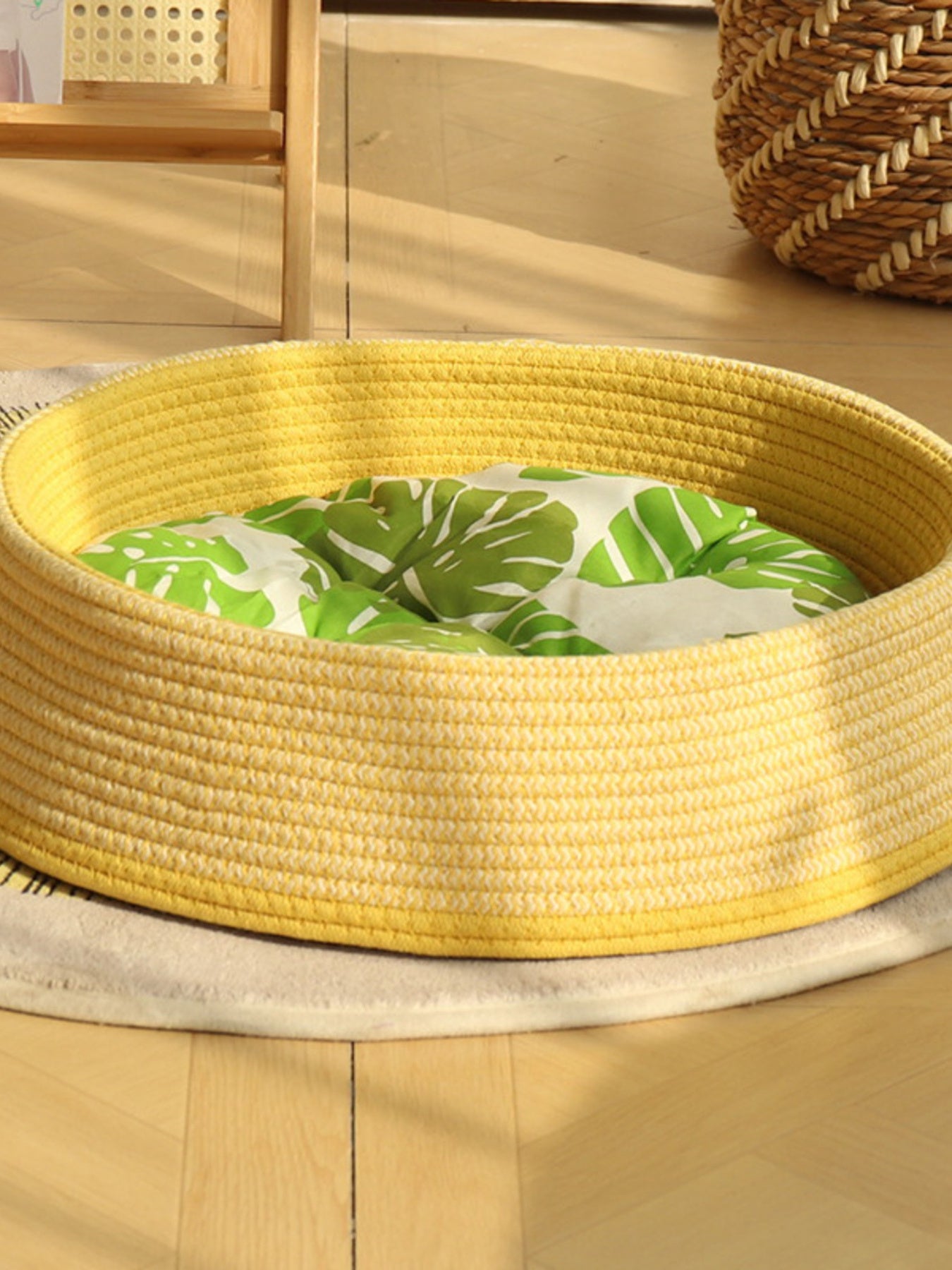 Woven Rattan Pet Nest by Trendsi