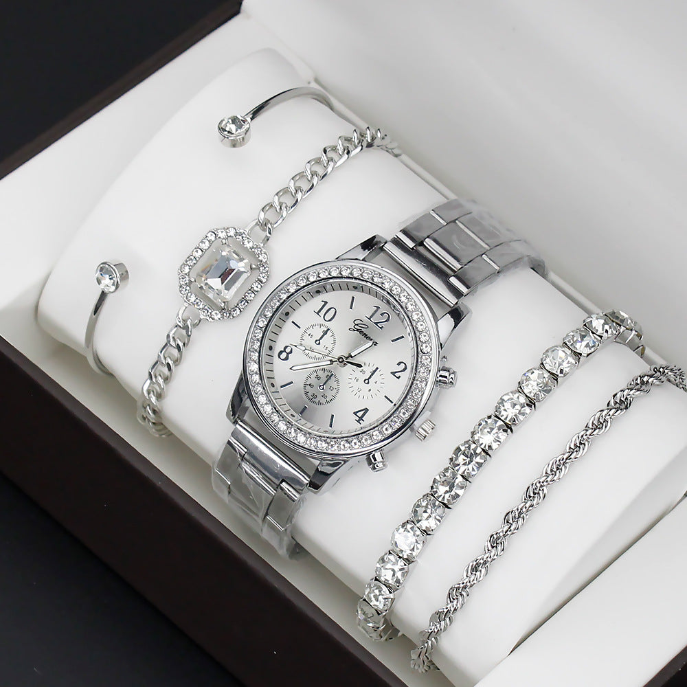 Women's  Set With Bracelet 4 Pieces FashionWatch Quartz