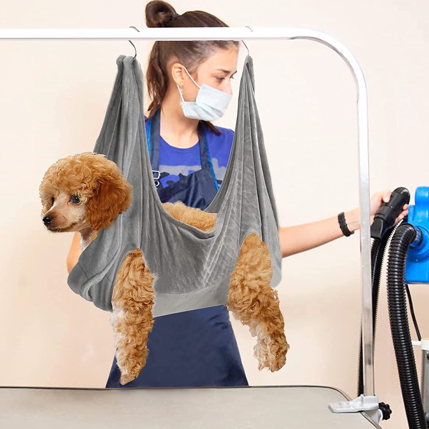 Pet Dog Cat Grooming Hammock Harness Dog Hammock Restraint Bag Helper Breathable Dogs Grooming Trimming Hammock Helper Cats by DC-THE CEO
