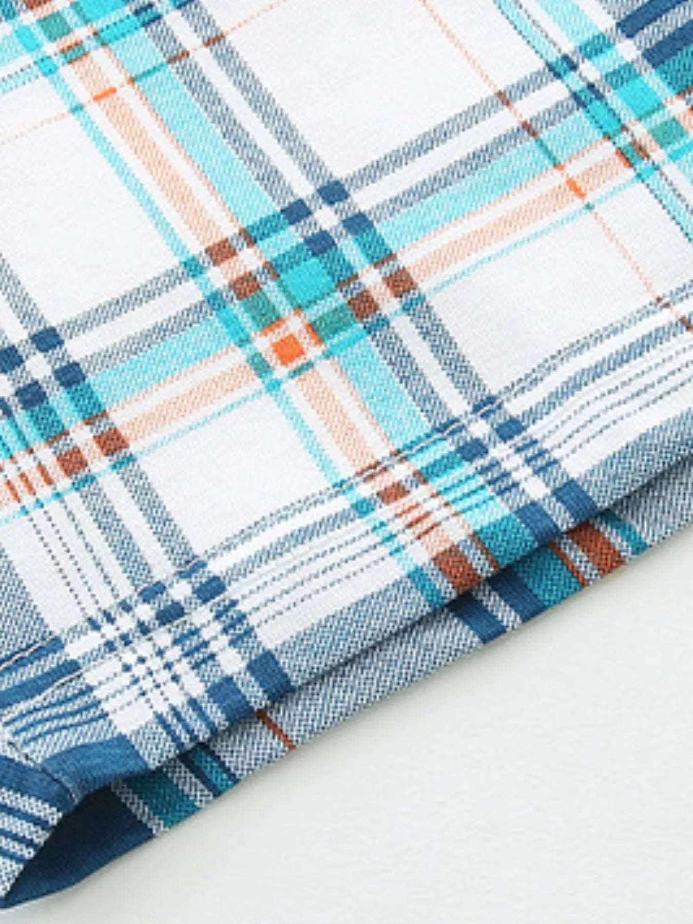 Children's Ocean Friends Tee and Plaid Shorts Set by Trendsi