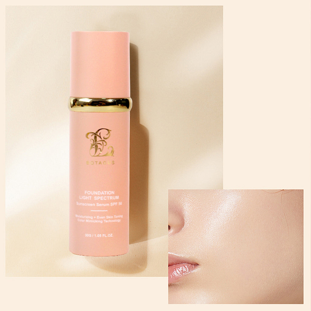 BOTAGUS Foundation 4 In 1-Light Spectrum,Protecting From Sun With SPF 50,For Gym, Sports, Dancing Concealer Coverage Flawless by DC-THE CEO