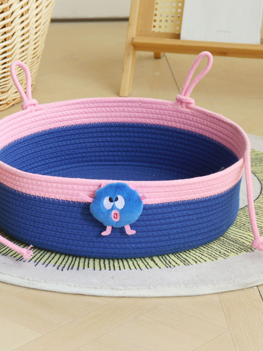Two-Tone Woven Pet Nest by Trendsi