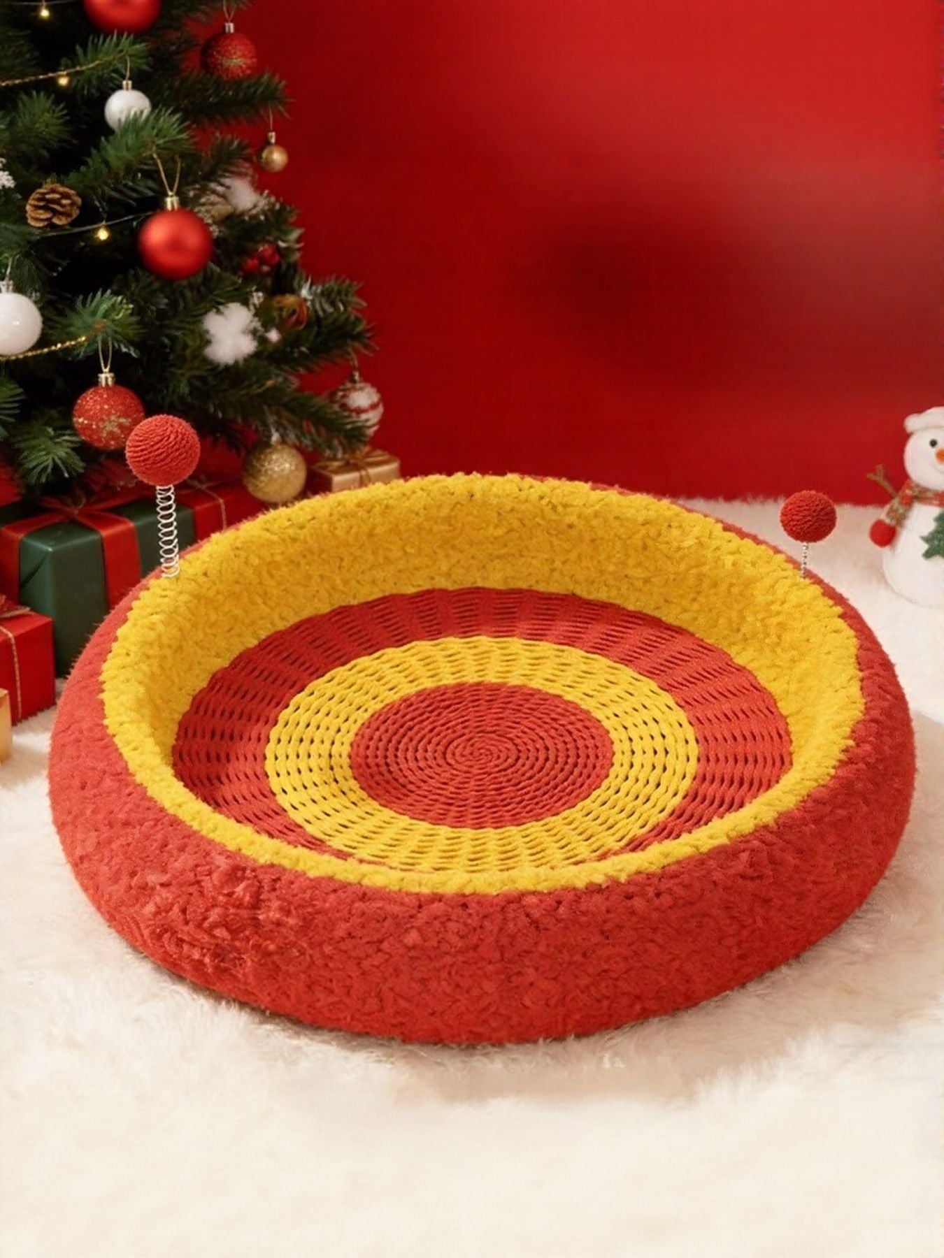 Oval Cat Scratching Bed by Trendsi
